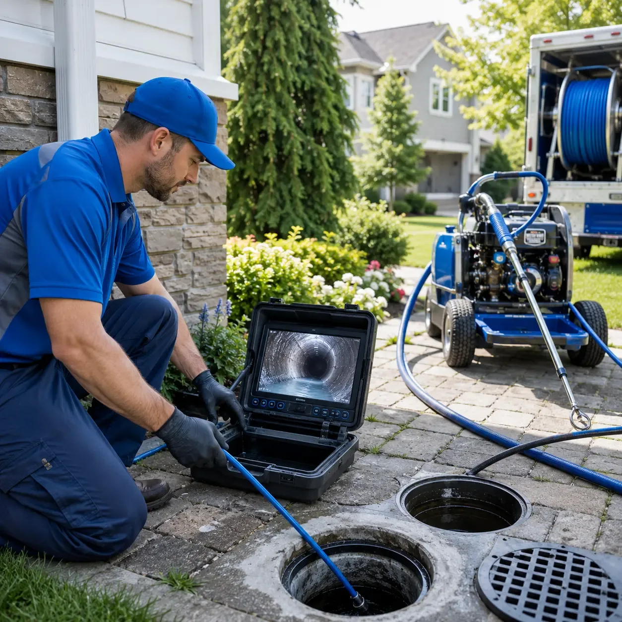 Outdoor drain cleaning professionals serving Germanton, NC